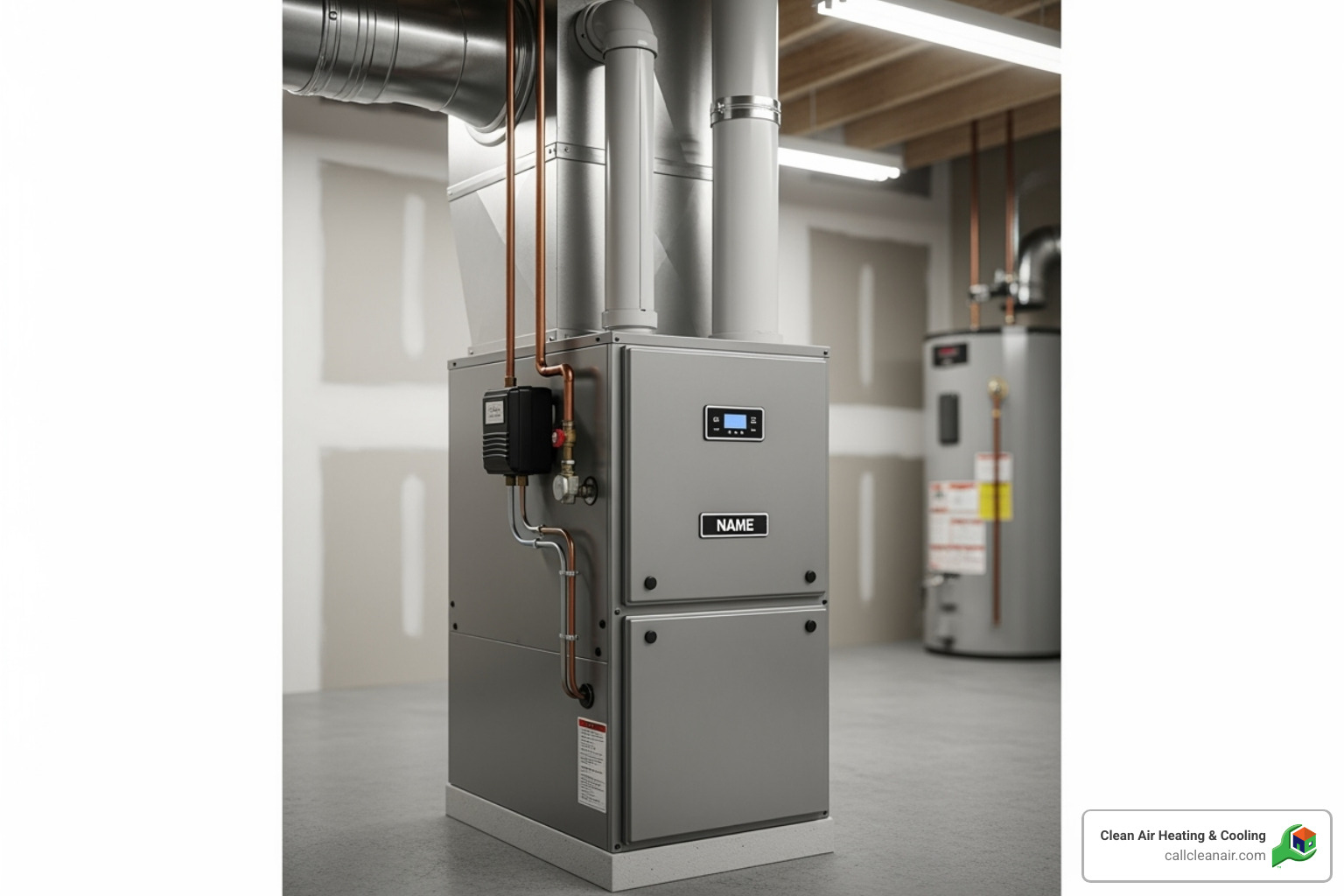 a modern, high-efficiency gas furnace unit - furnace installation mount vernon wa