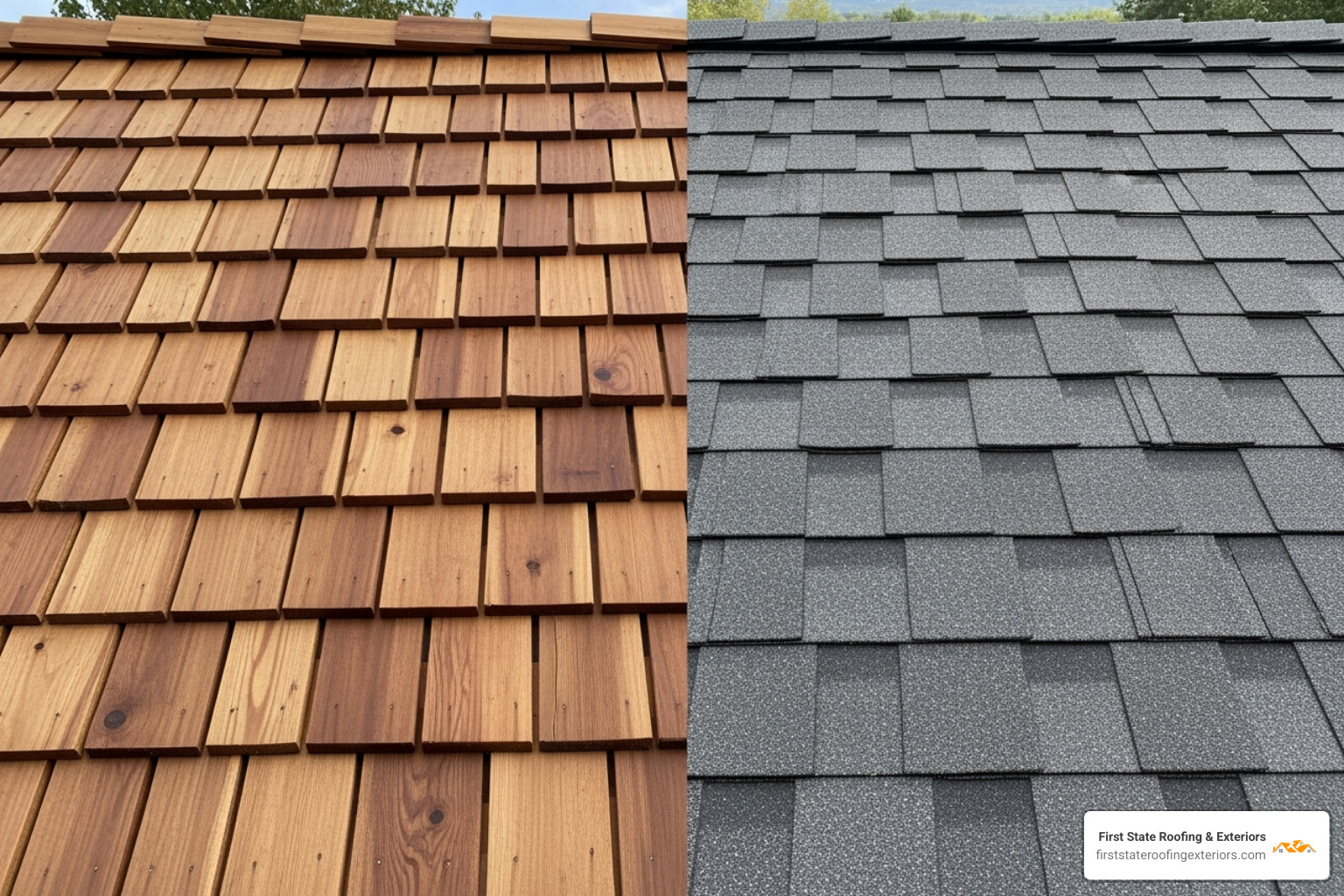 Comparison of Cedar and Asphalt Roofing - cedar shake roof installation near me