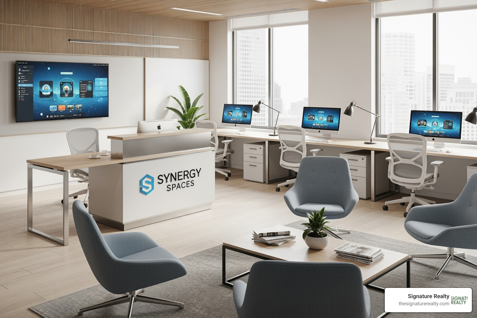 modern virtual office interior with a professional receptionist desk and a comfortable waiting area - virtual office miami florida modern virtual office interior with a professional receptionist desk and a comfortable waiting area - virtual office miami florida
