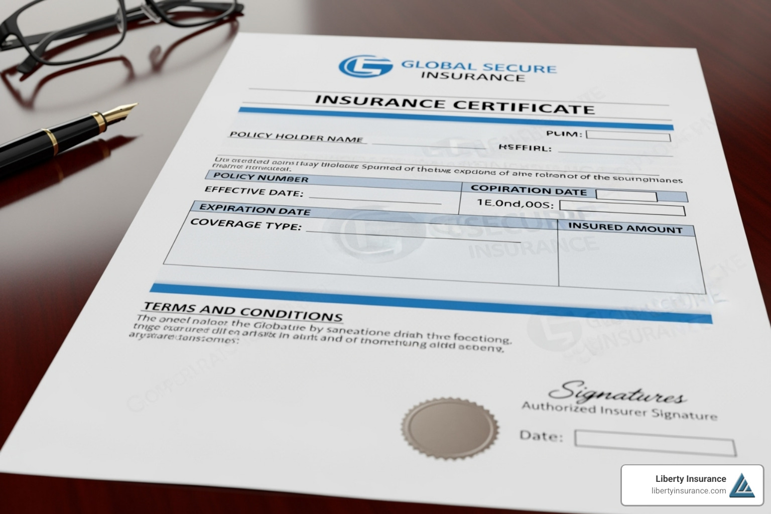 Certificate of Insurance document - insurance for cabinet makers Certificate of Insurance document - insurance for cabinet makers