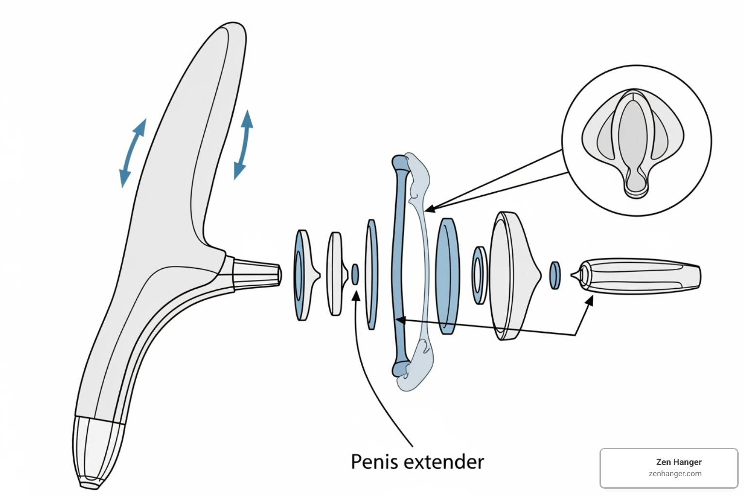 penis extender device diagram - How to increase girth