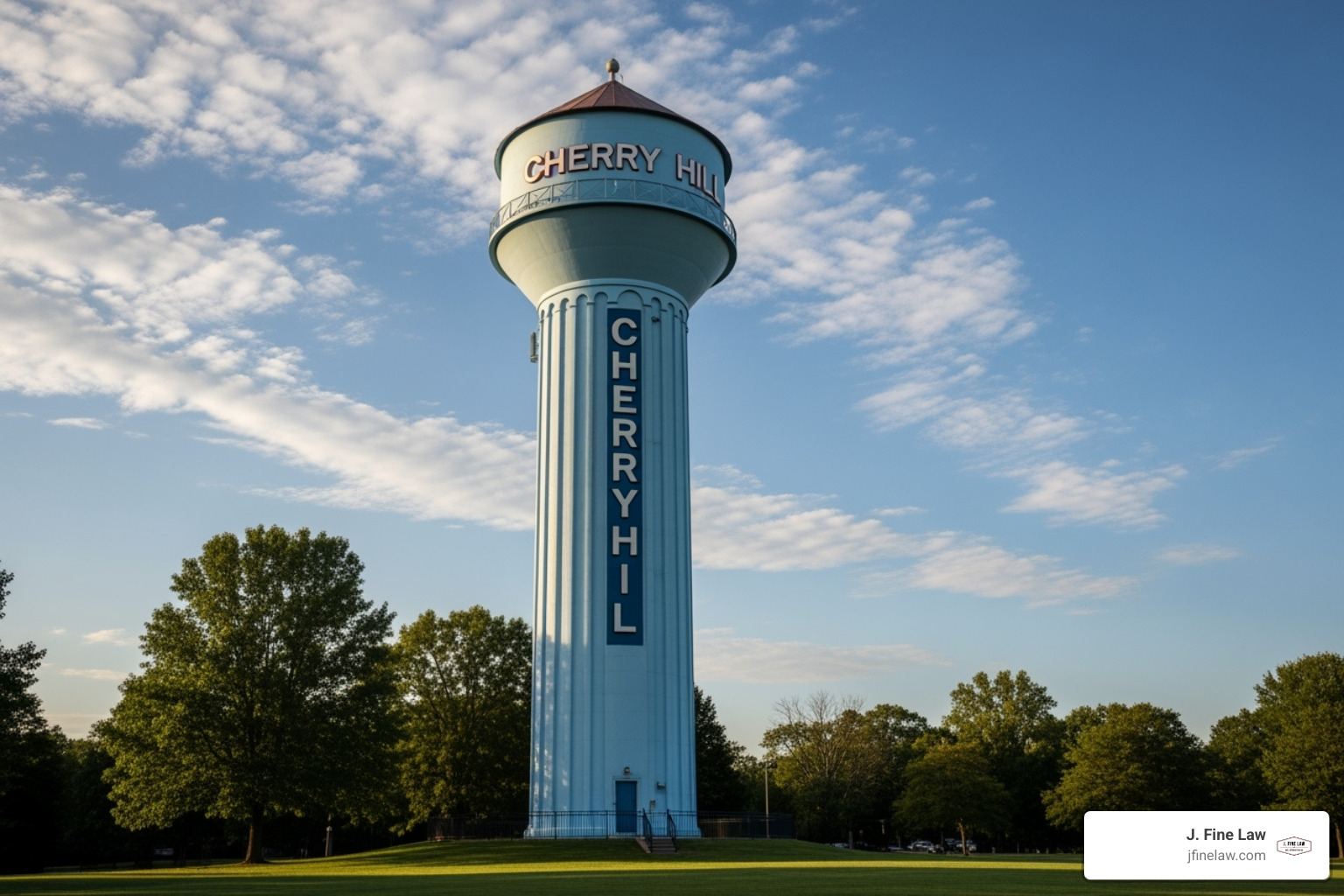 Horizonte de Cherry Hill, NJ o un hito local reconocible - abogado de reclamos por lesiones en Cherry Hill