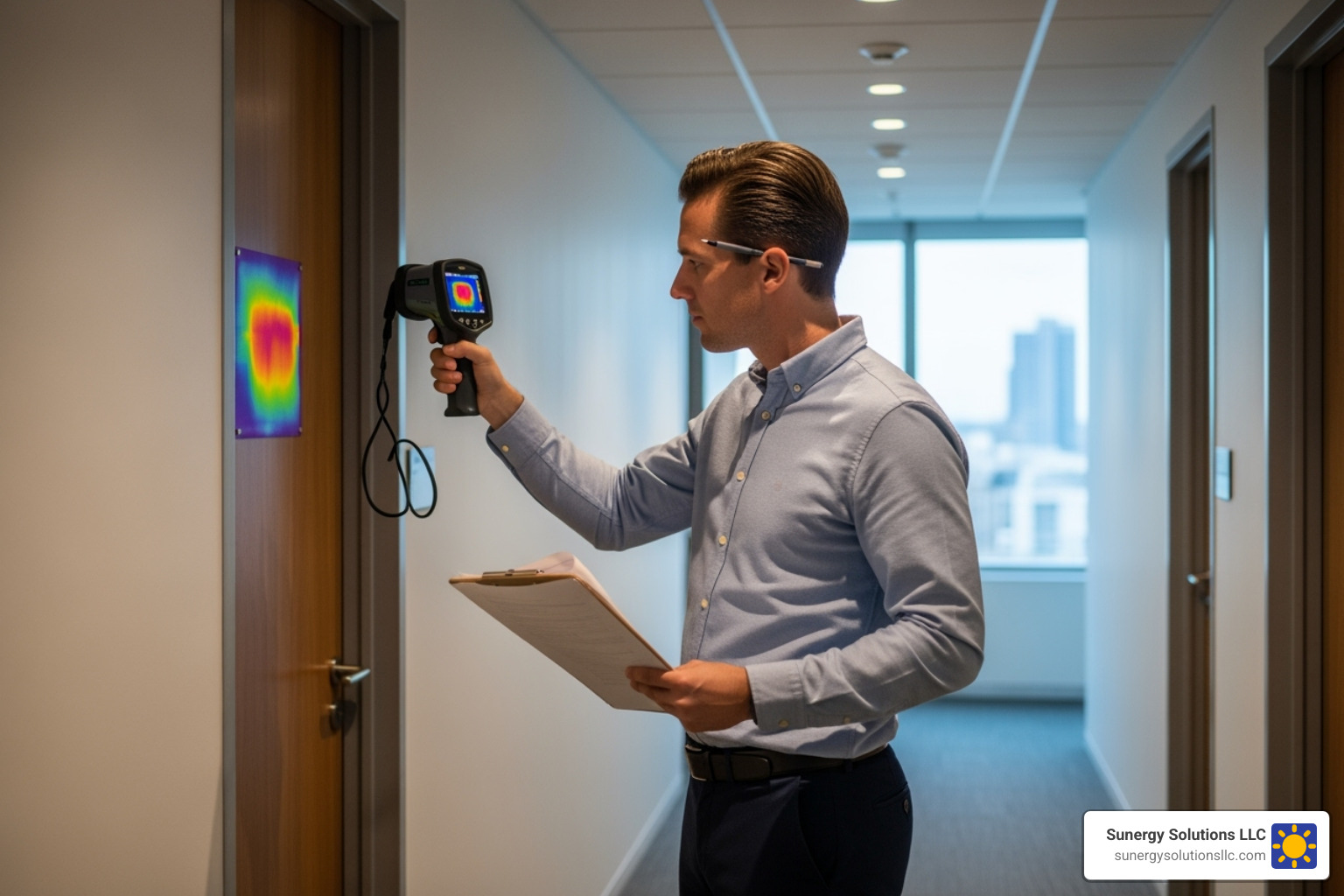 person conducting an energy audit - energy savings for businesses person conducting an energy audit - energy savings for businesses