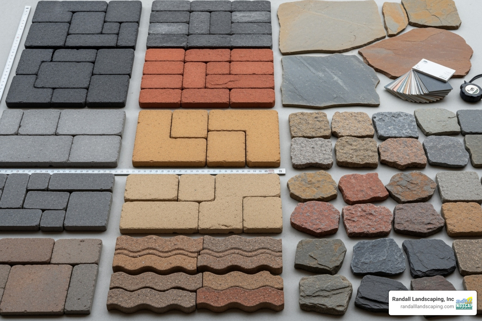 Various Paver and Stone Options - patios and walkway installations