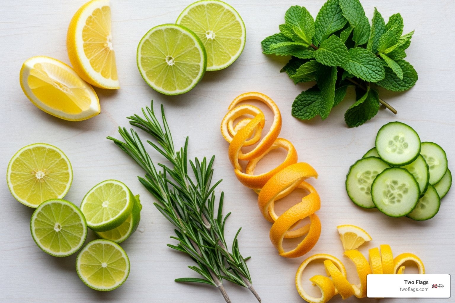 various garnishes - Vodka with soda?