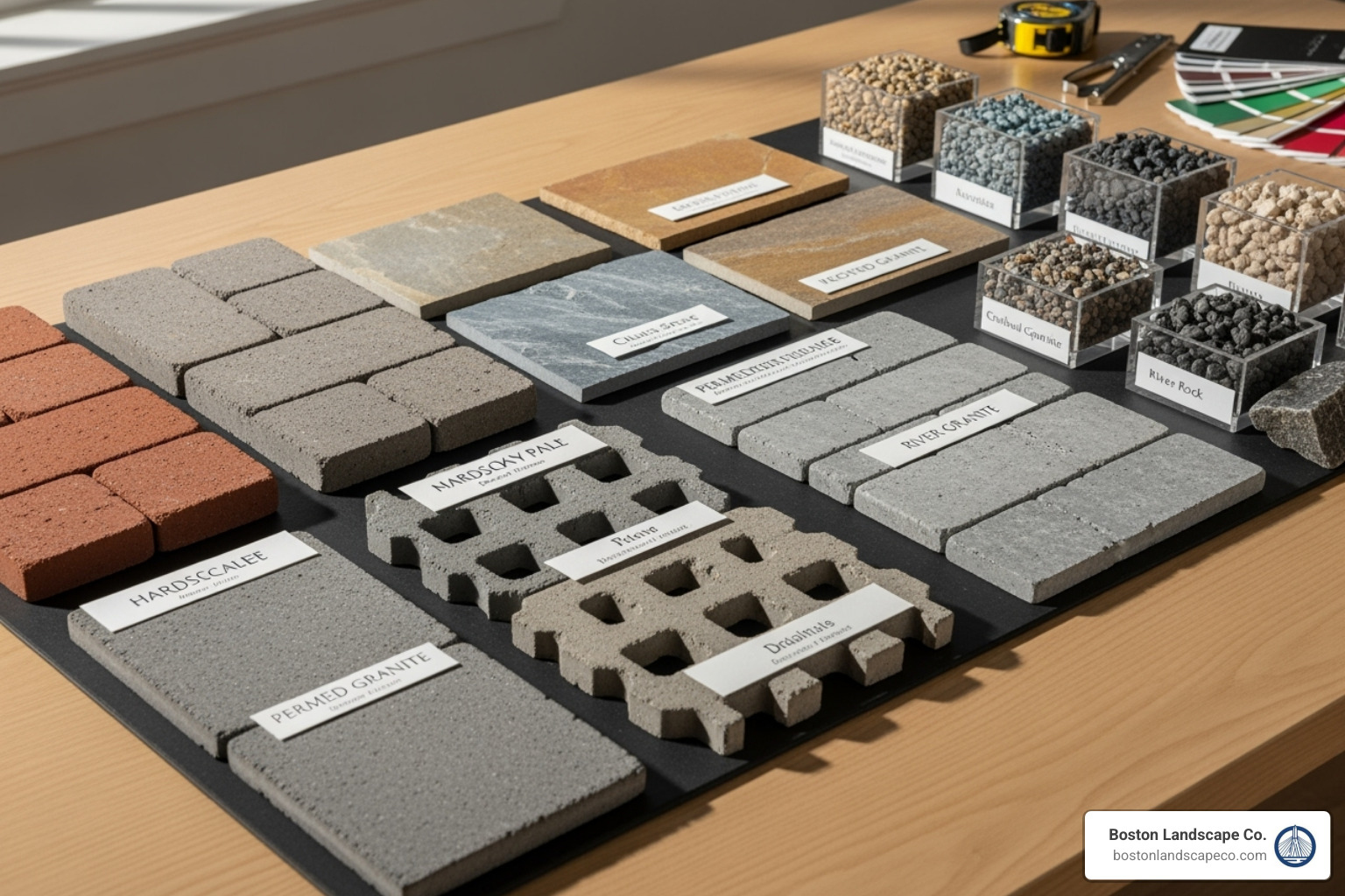 material swatch - Commercial hardscape design