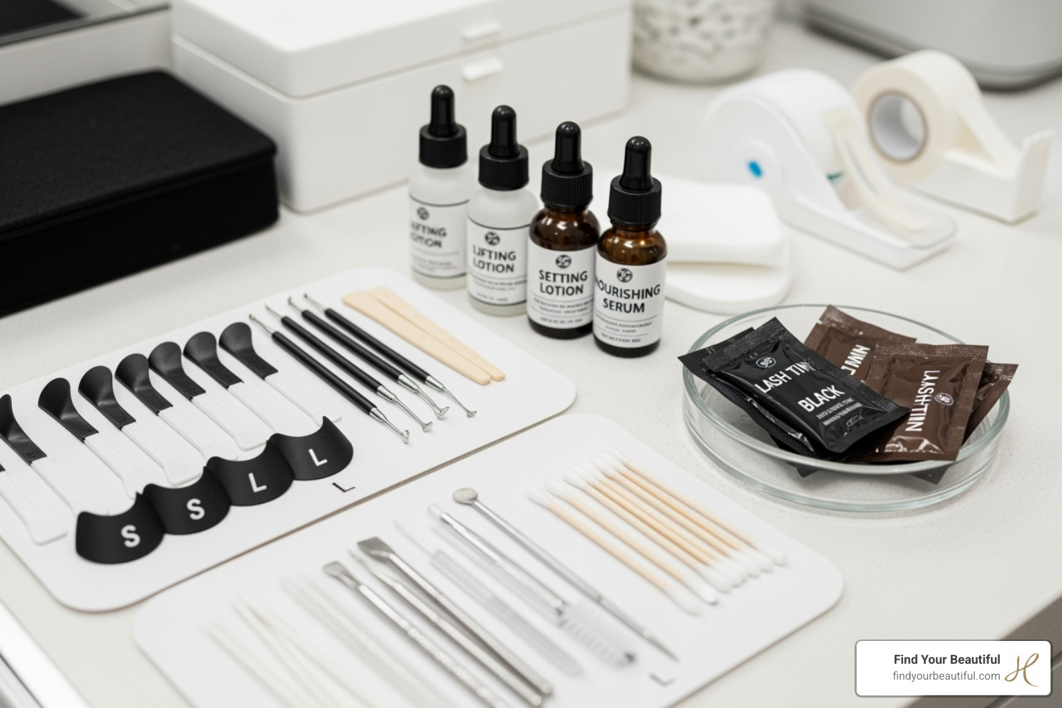 a technician's professional, sanitized kit - mobile lash lift san antonio a technician's professional, sanitized kit - mobile lash lift san antonio
