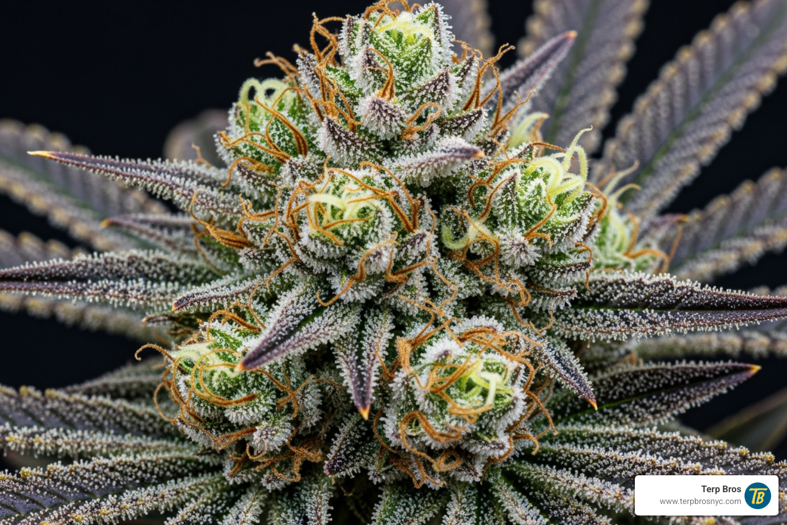 A close-up of Jack Herer Automatic buds showing dense, frosty trichomes and vibrant pistils - jack herer automatic