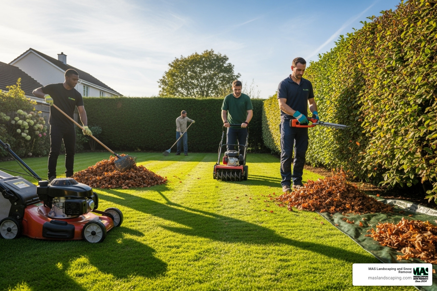 various lawn care tasks - lawn care services near me