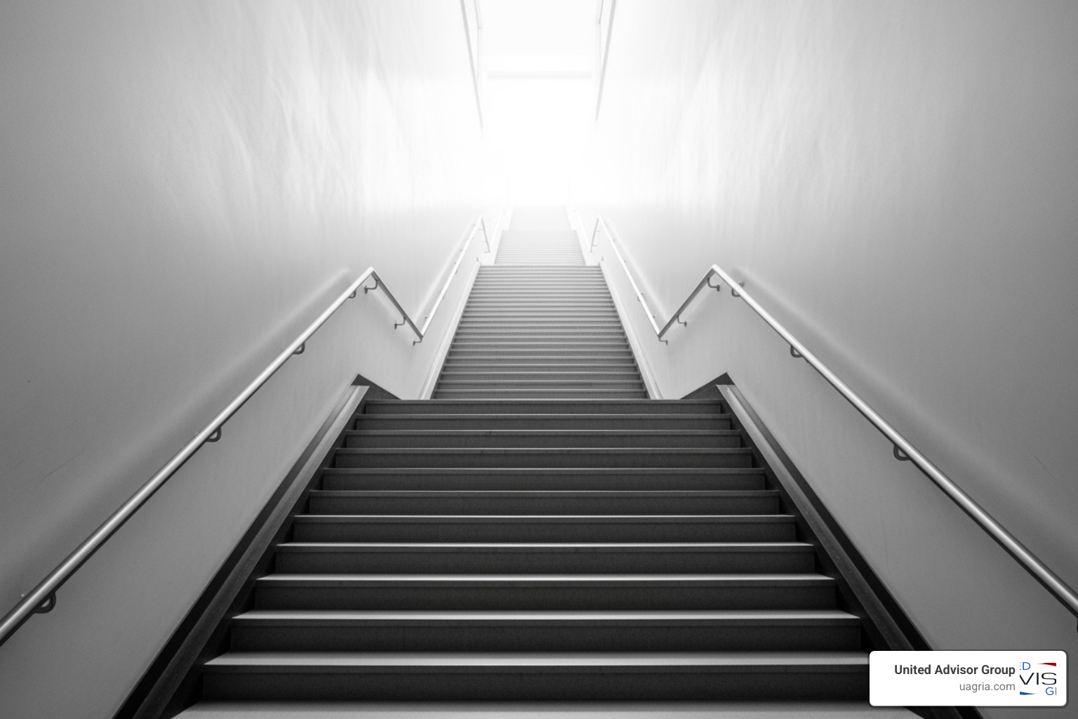staircase representing career advancement steps - Financial advisor jobs