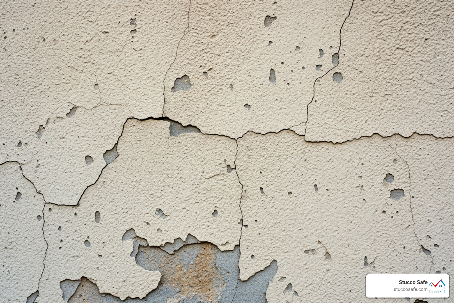 close up stucco cracking - homeowners insurance stucco