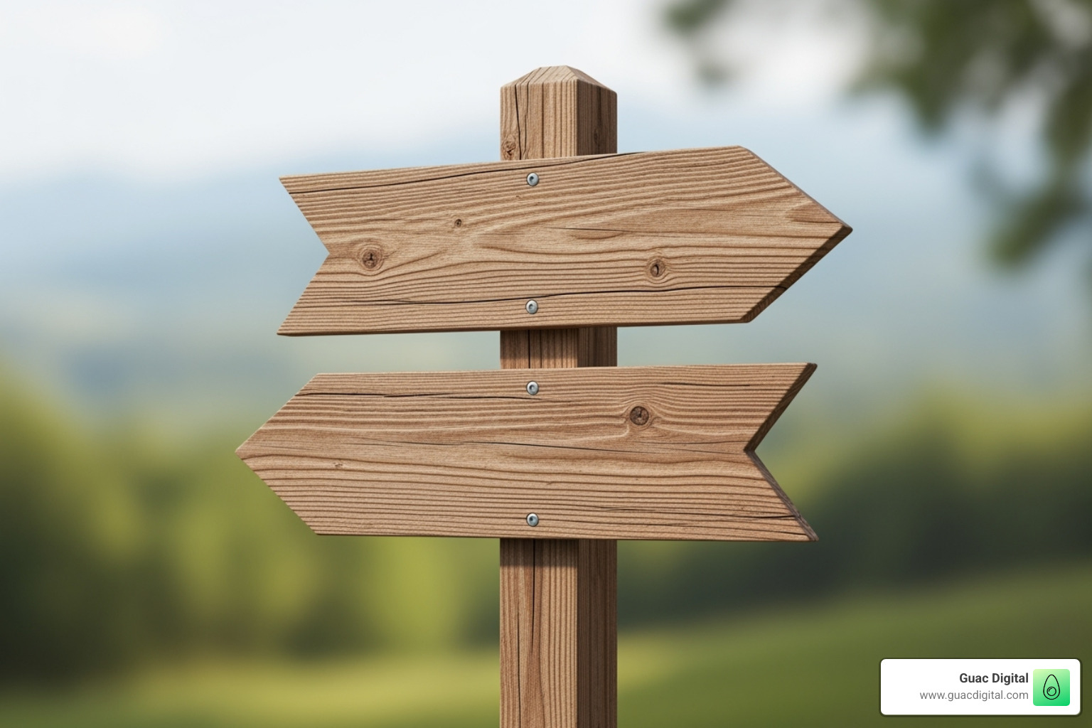 Signpost with arrows pointing to Traditional SEO and AI Search - ChatGPT Ranking