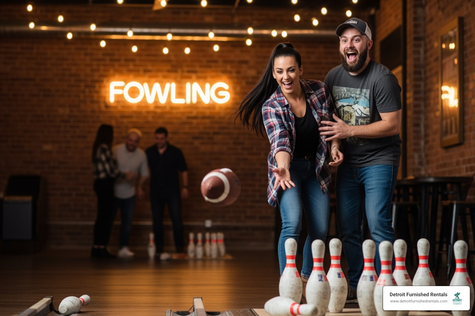 Couple fowling or axe throwing - Detroit date night