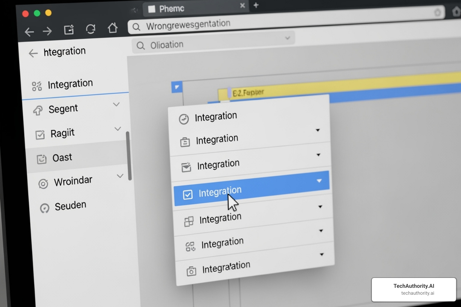 Selecting an integration within the ClickFunnels page editor - clickfunnels autoresponder integration