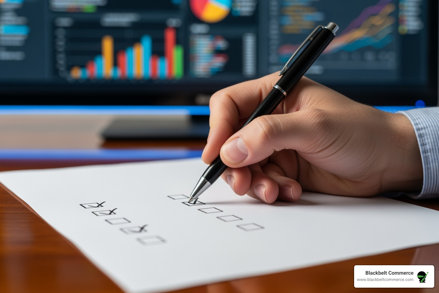 checklist showing key SEO services - BigCommerce SEO services