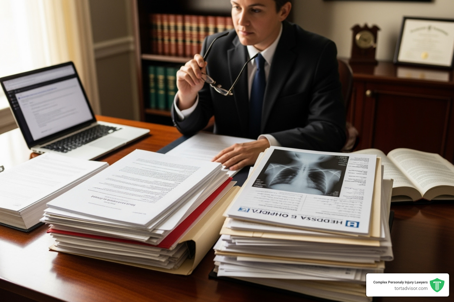 Person reviewing medical and legal documents - pfas lawsuit criteria