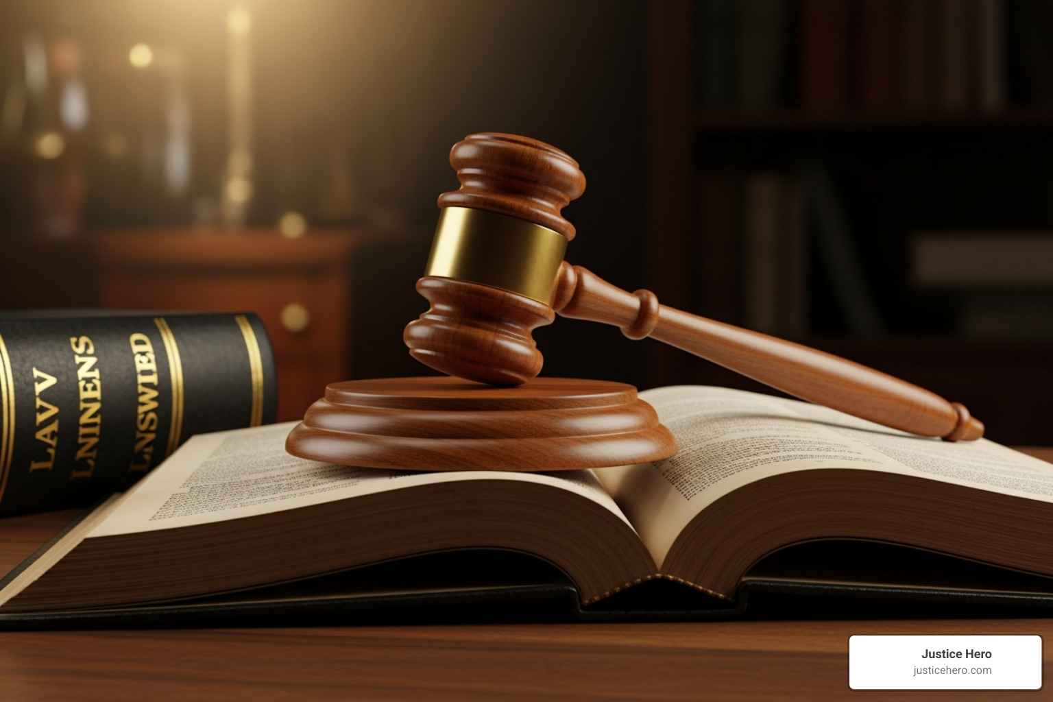 A courthouse gavel resting on a law book - how long will cpap lawsuit take