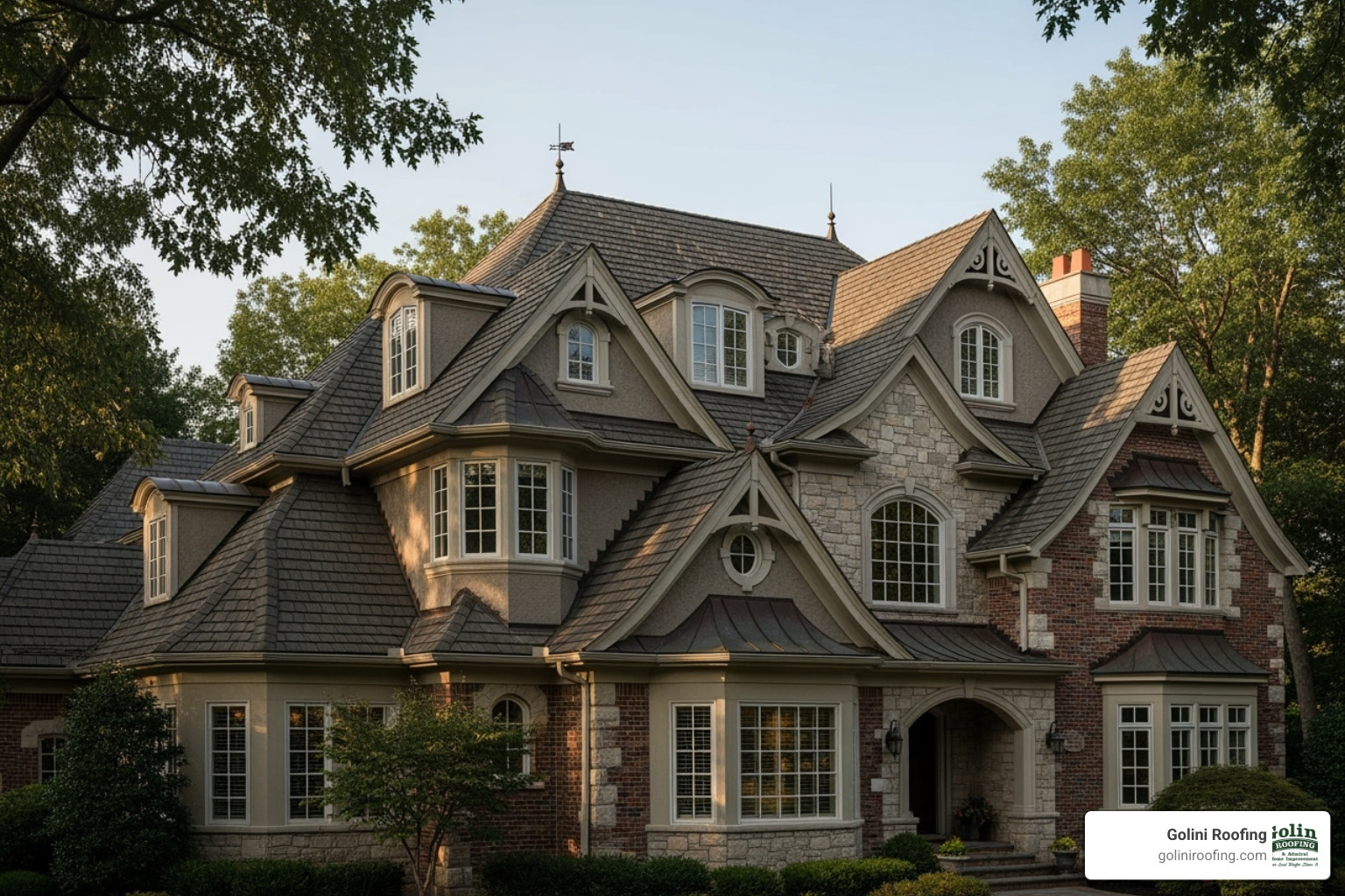 Complex roofline with multiple stories and corners - what is the average cost of gutters per foot Complex roofline with multiple stories and corners - what is the average cost of gutters per foot