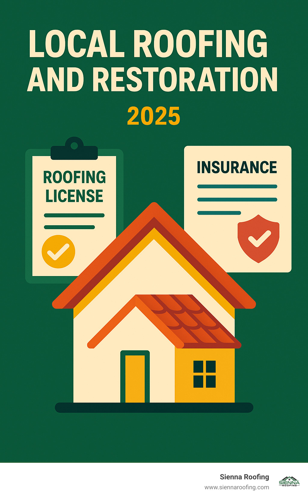 a roofing license and an insurance certificate - local roofing and restoration