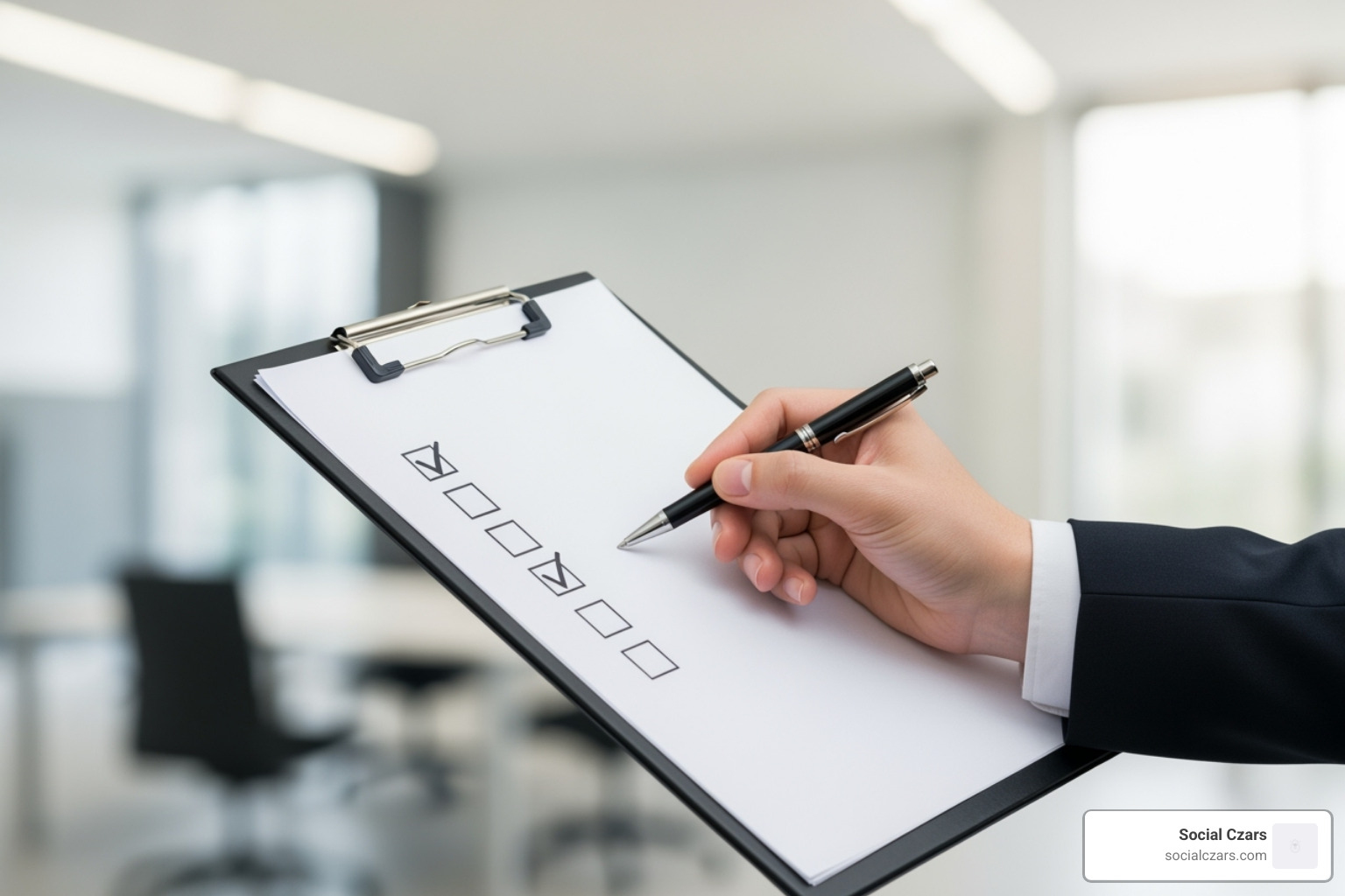 checklist with items like "Audit Presence," "Build Positive Content," and "Manage Reviews" - Fix online reputation