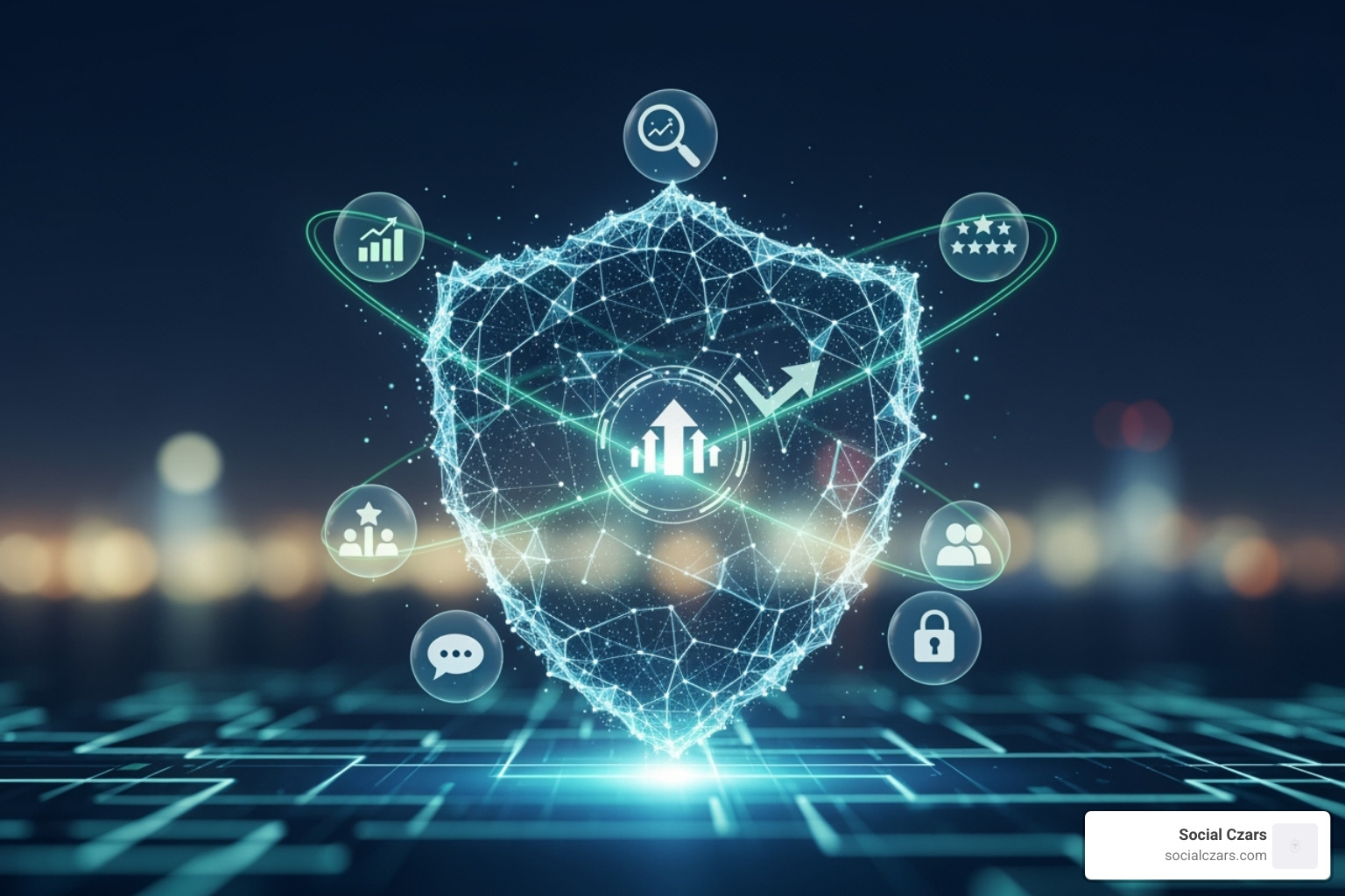 A smartphone screen showing a negative news article about a fictional company in search results, with a worried expression on the viewer's face - Online reputation solutions