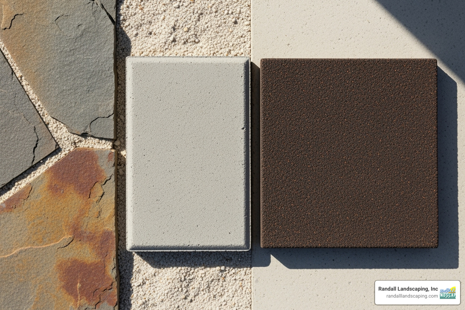 various stepping stone materials like flagstone, concrete pavers, and rubber stones side-by-side - walkways with stepping stones various stepping stone materials like flagstone, concrete pavers, and rubber stones side-by-side - walkways with stepping stones