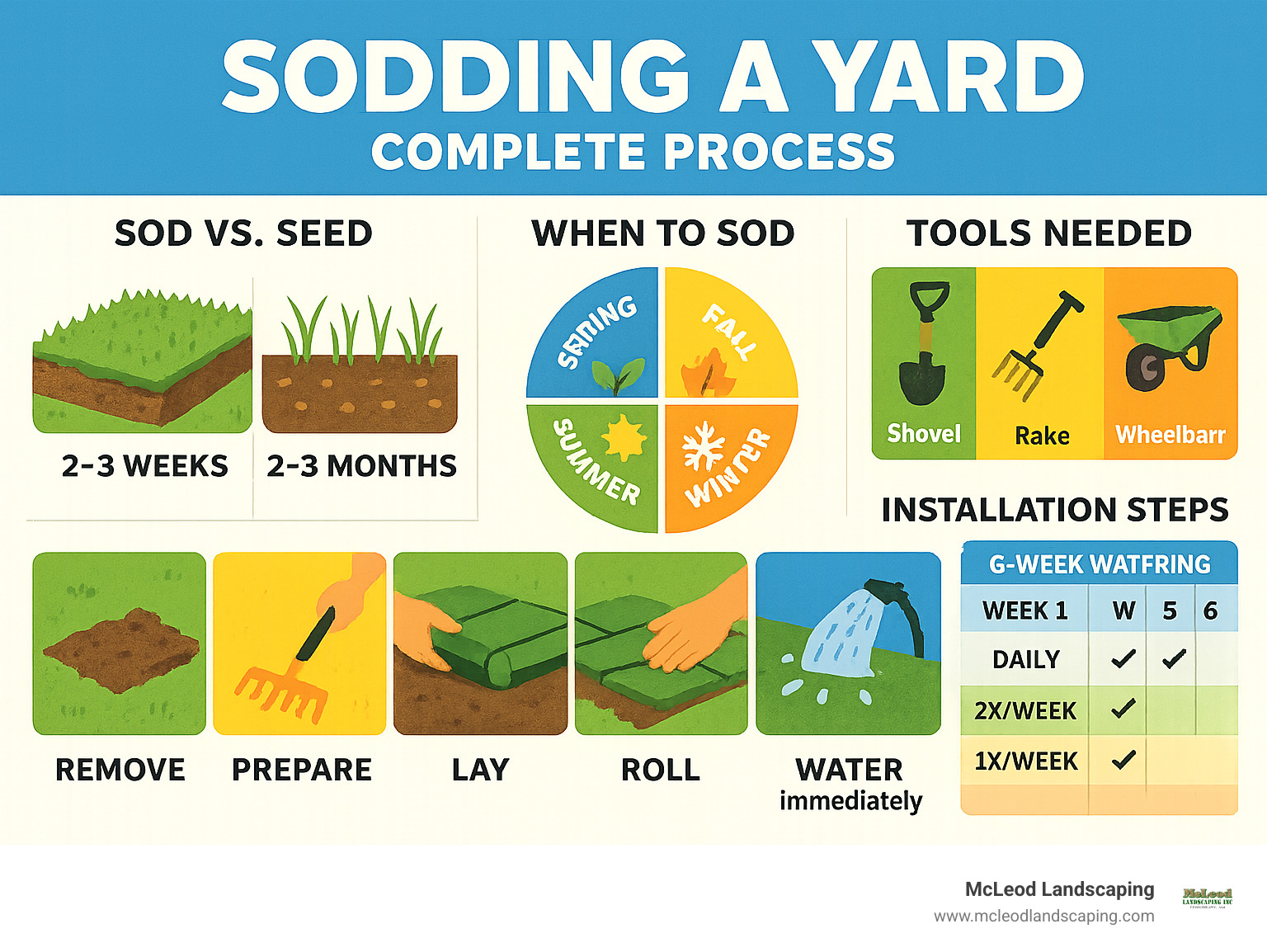 Sodding a yard: 7 Pro Steps for a Beautiful Lawn
