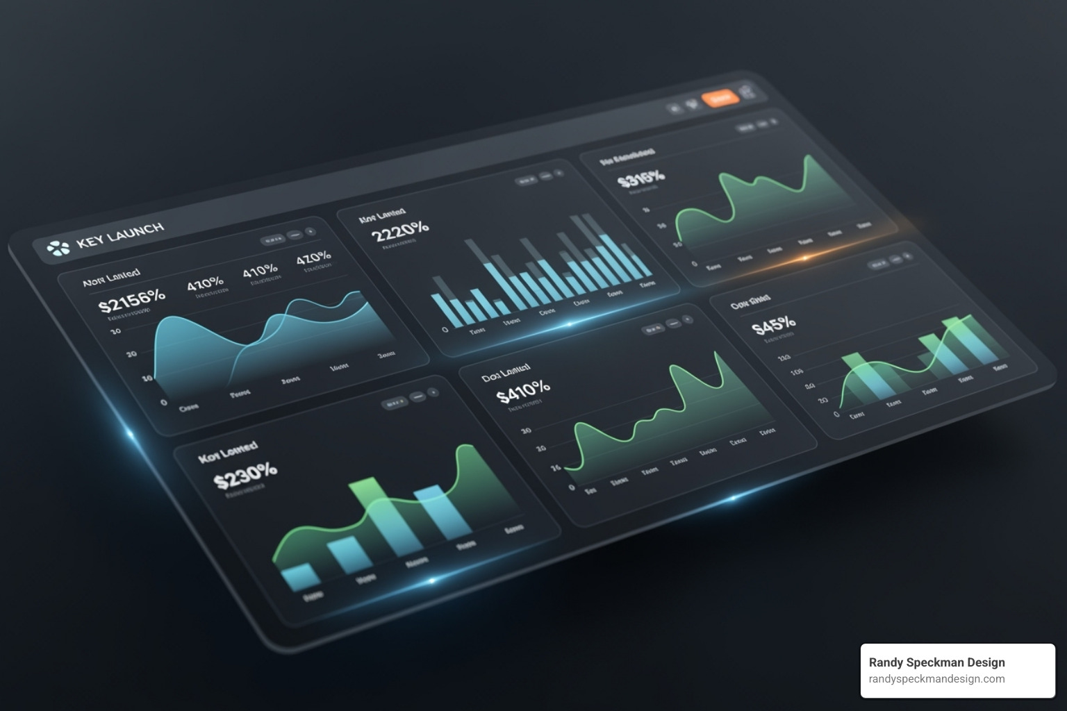 dashboard showing positive KPI trends post-launch - website redesign user experience