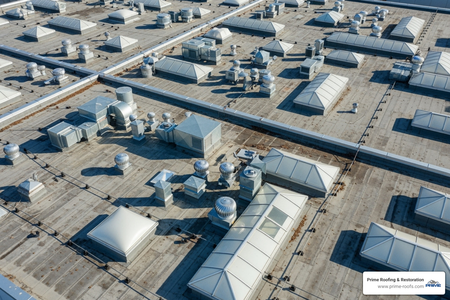 complex flat roof with multiple vents and skylights - rubber roof replacement cost complex flat roof with multiple vents and skylights - rubber roof replacement cost