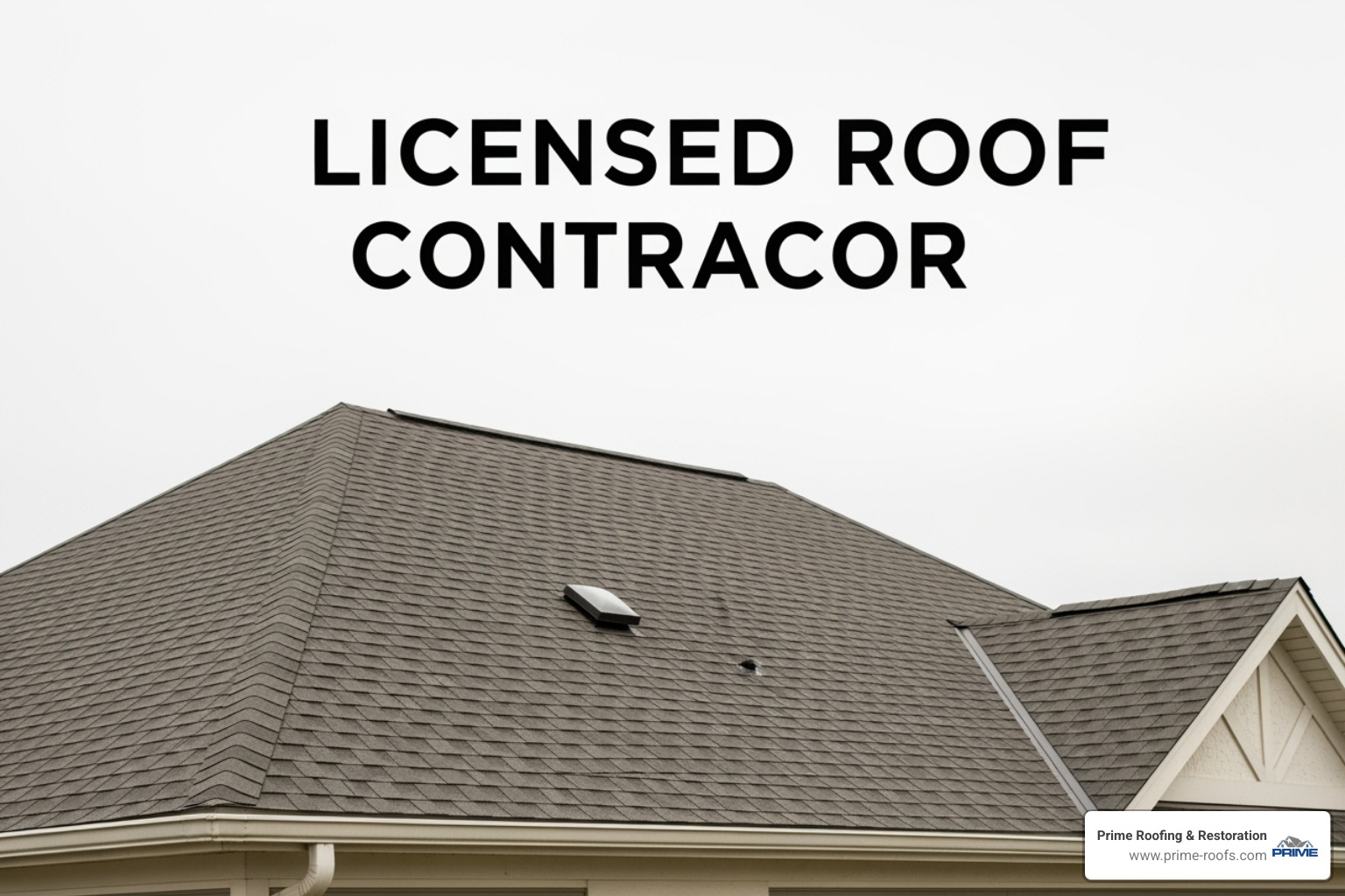 of a contractor's license certificate next to roofing tools - Licensed roof contractor
