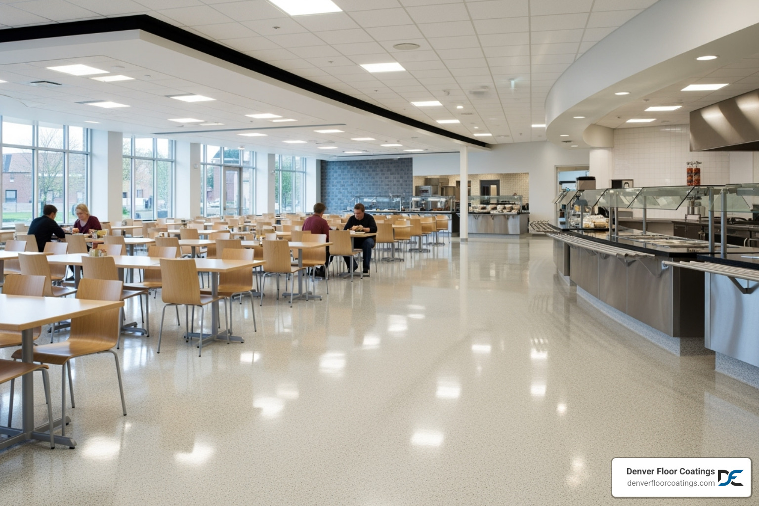 Clean, high-traffic commercial space with an epoxy quartz floor, demonstrating its robust durability and appealing aesthetic in active environments - how much do epoxy quartz floors cost Clean, high-traffic commercial space with an epoxy quartz floor, demonstrating its robust durability and appealing aesthetic in active environments - how much do epoxy quartz floors cost