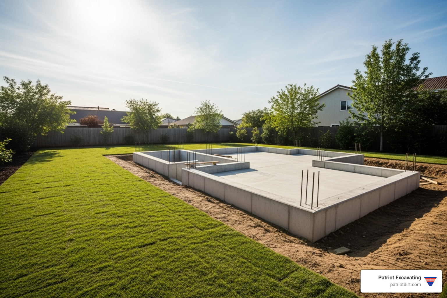 completed residential project - residential excavating companies near me