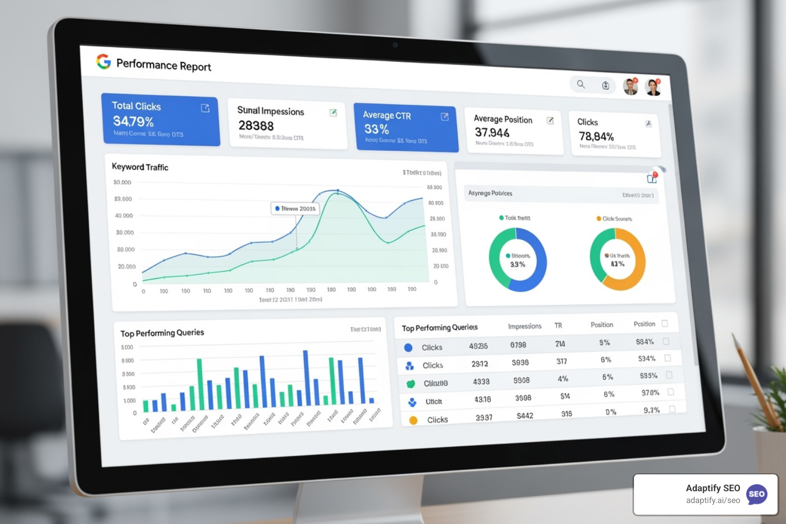 Google Search Console performance report - seo tools optimization