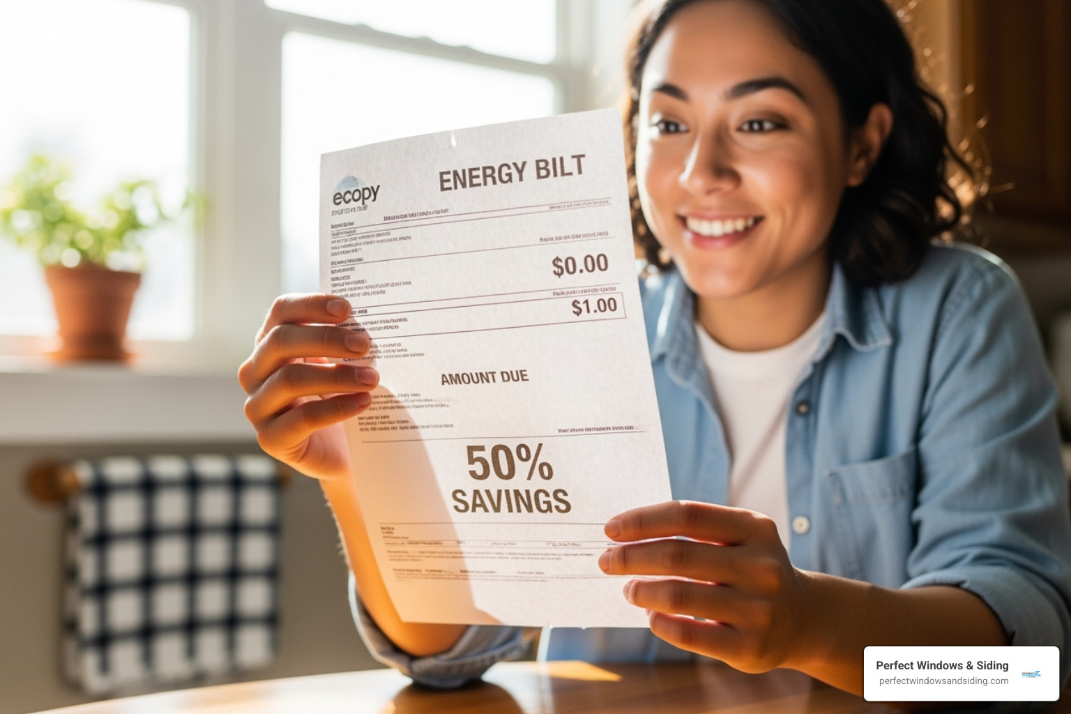 a homeowner looking at a lower energy bill - energy efficient windows cost