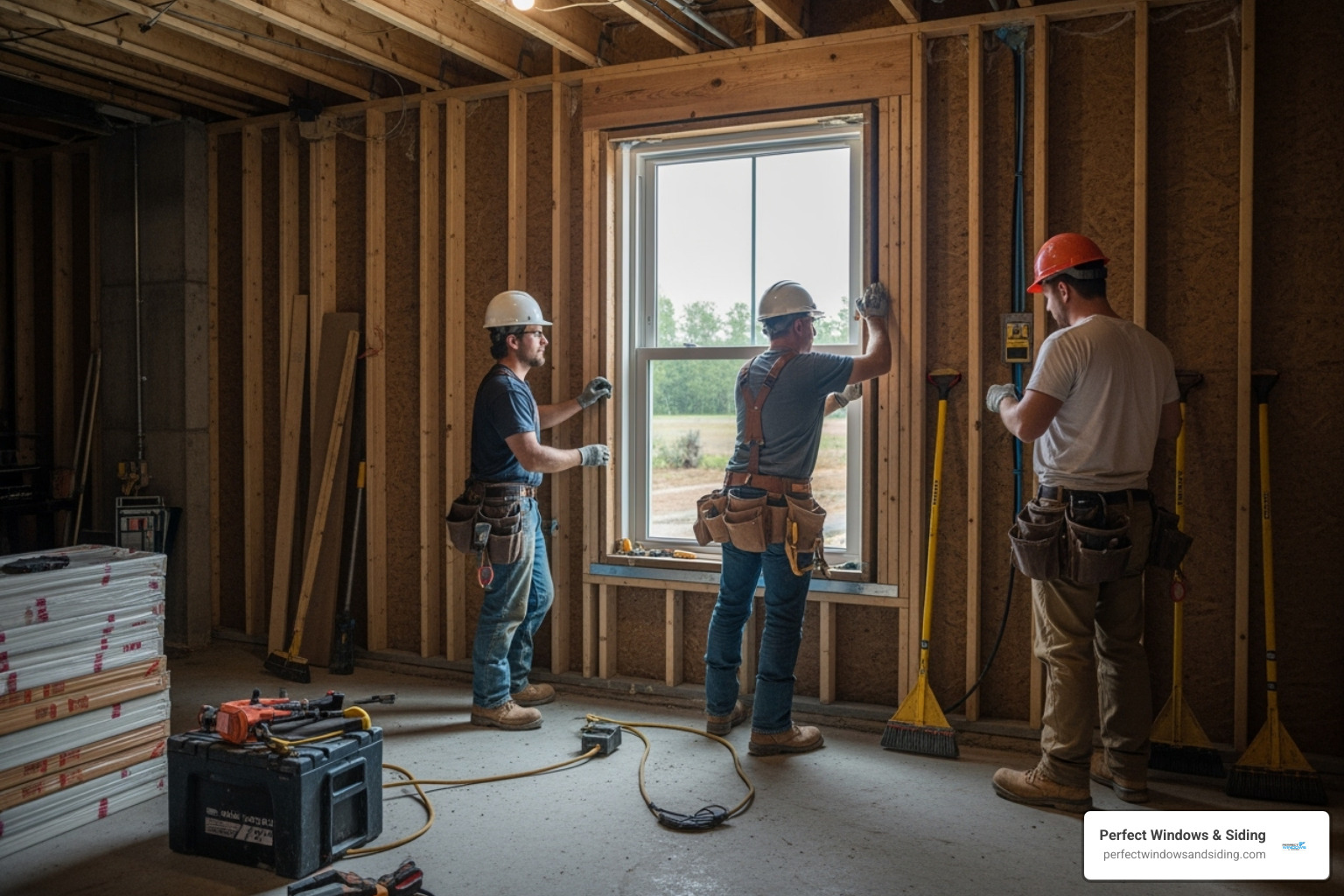 egress window installation in progress - egress window cost