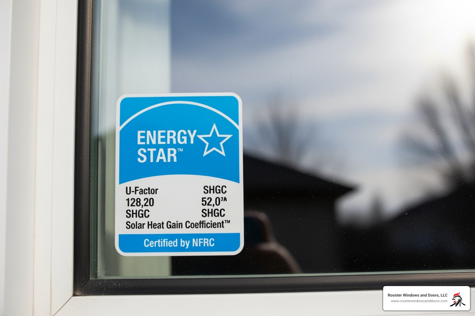 ENERGY STAR label on a window - window installation companies