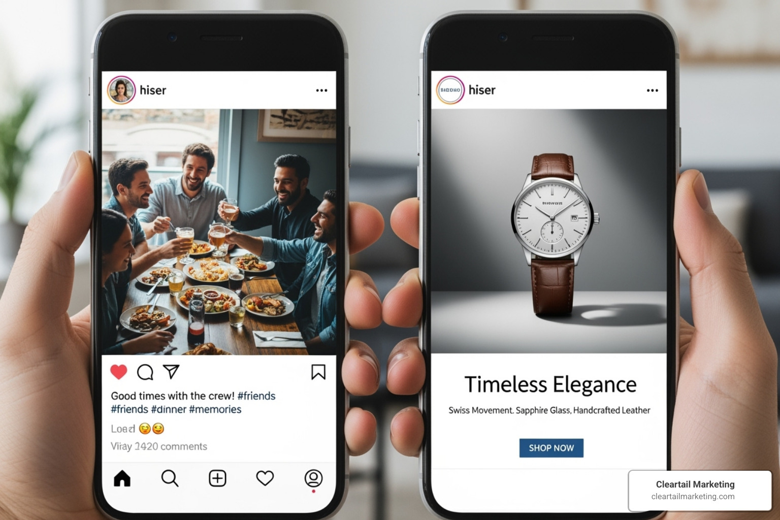 COMPARING THE LOOK OF AN ORGANIC POST VERSUS A SPONSORED AD - SOCIAL MEDIA MARKETING PACKAGES COST COMPARING THE LOOK OF AN ORGANIC POST VERSUS A SPONSORED AD - SOCIAL MEDIA MARKETING PACKAGES COST