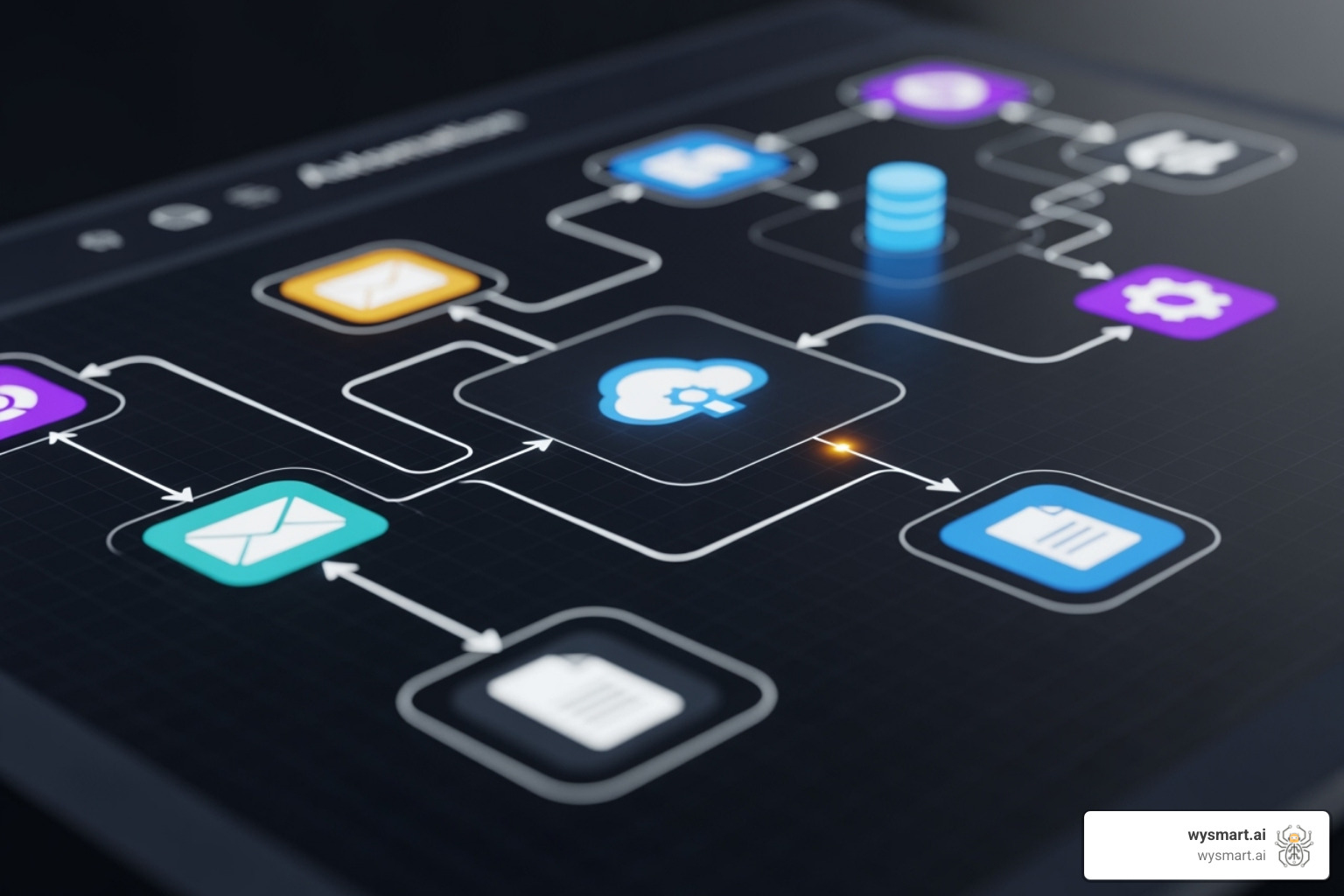 A dashboard showing different types of automation workflows connecting various apps, visualizing interconnected processes and data flow - automation software solutions A dashboard showing different types of automation workflows connecting various apps, visualizing interconnected processes and data flow - automation software solutions