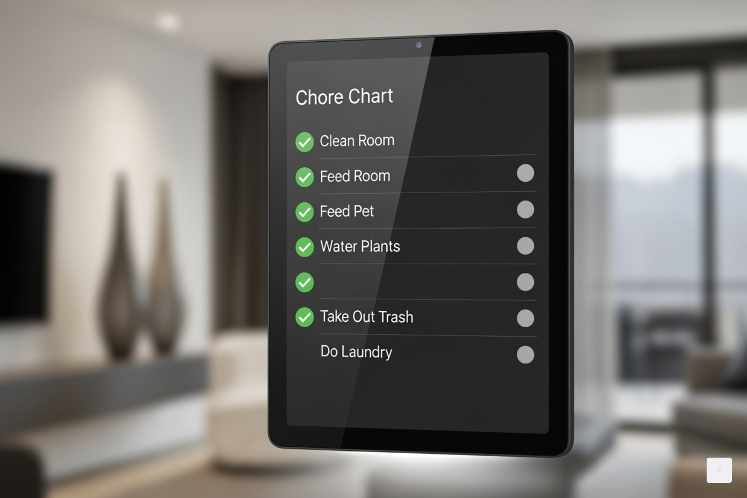 Chore chart feature on the Skylight Calendar - skylight calendar