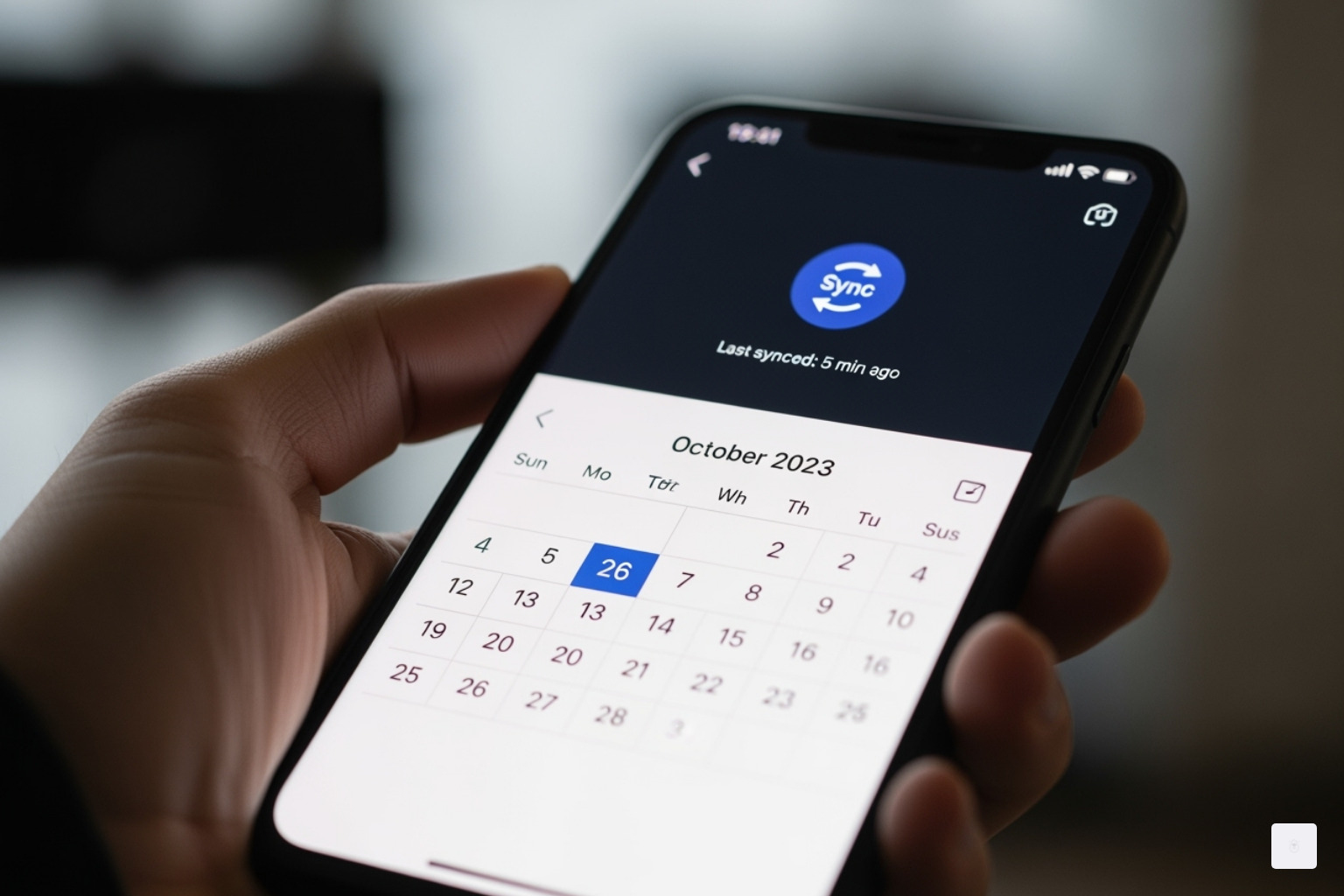 Calendar syncing screen on the mobile app - skylight calendar