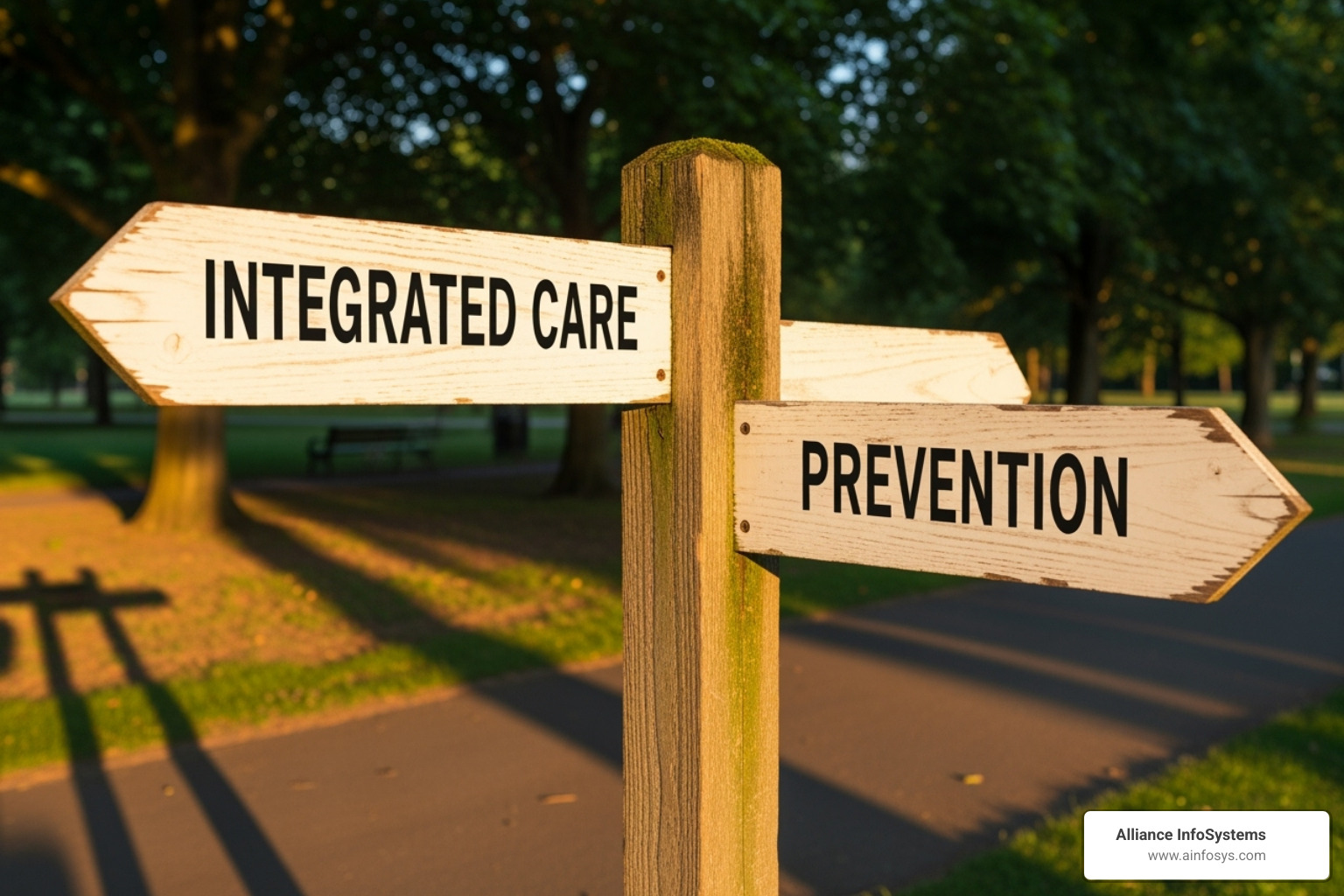 signpost pointing towards "Integrated Care" and "Prevention" - why is it important to manage behavioral health services
