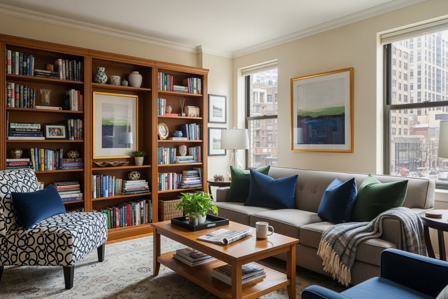 Infographic showing the core benefits of temporary furnished apartments: Move-in Ready Convenience with furniture and utilities included, Significant Cost Savings compared to hotels and furniture rental, and Improved Productivity and Comfort with dedicated workspace and quiet environments for academic work - temporary furnished apartments infographic 3_facts_emoji_blue