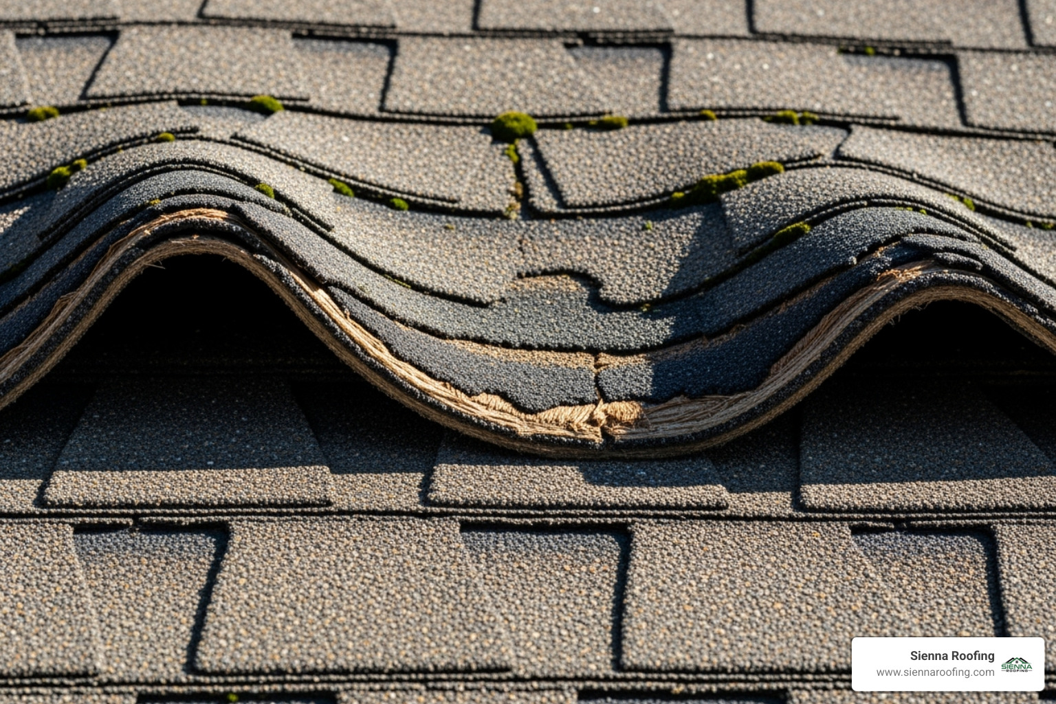 curling and cracked asphalt shingles on a roof - shingle roof replacement
