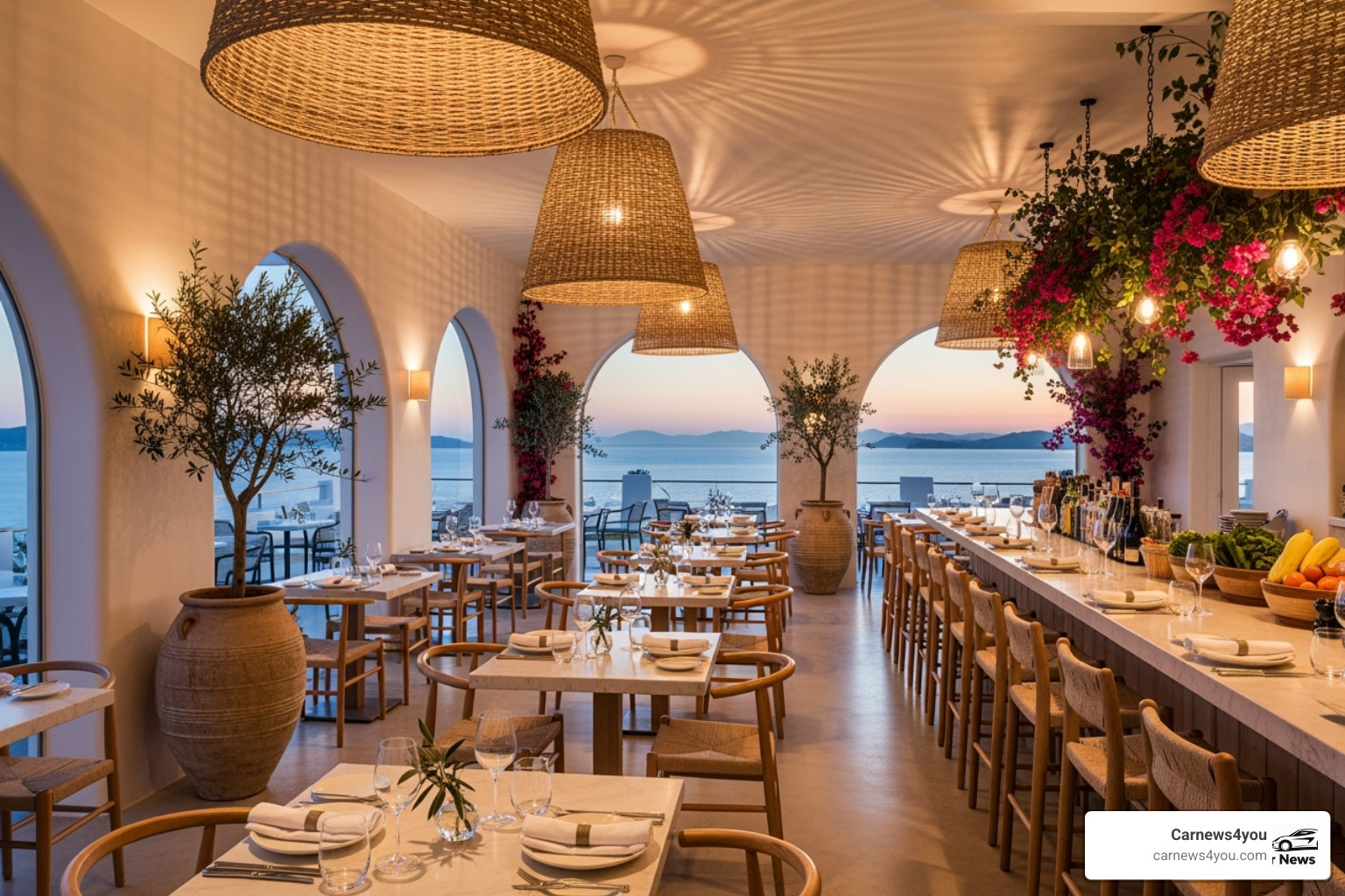 Image of the main dining room at Mēdüzā Mediterrania - meduza nyc