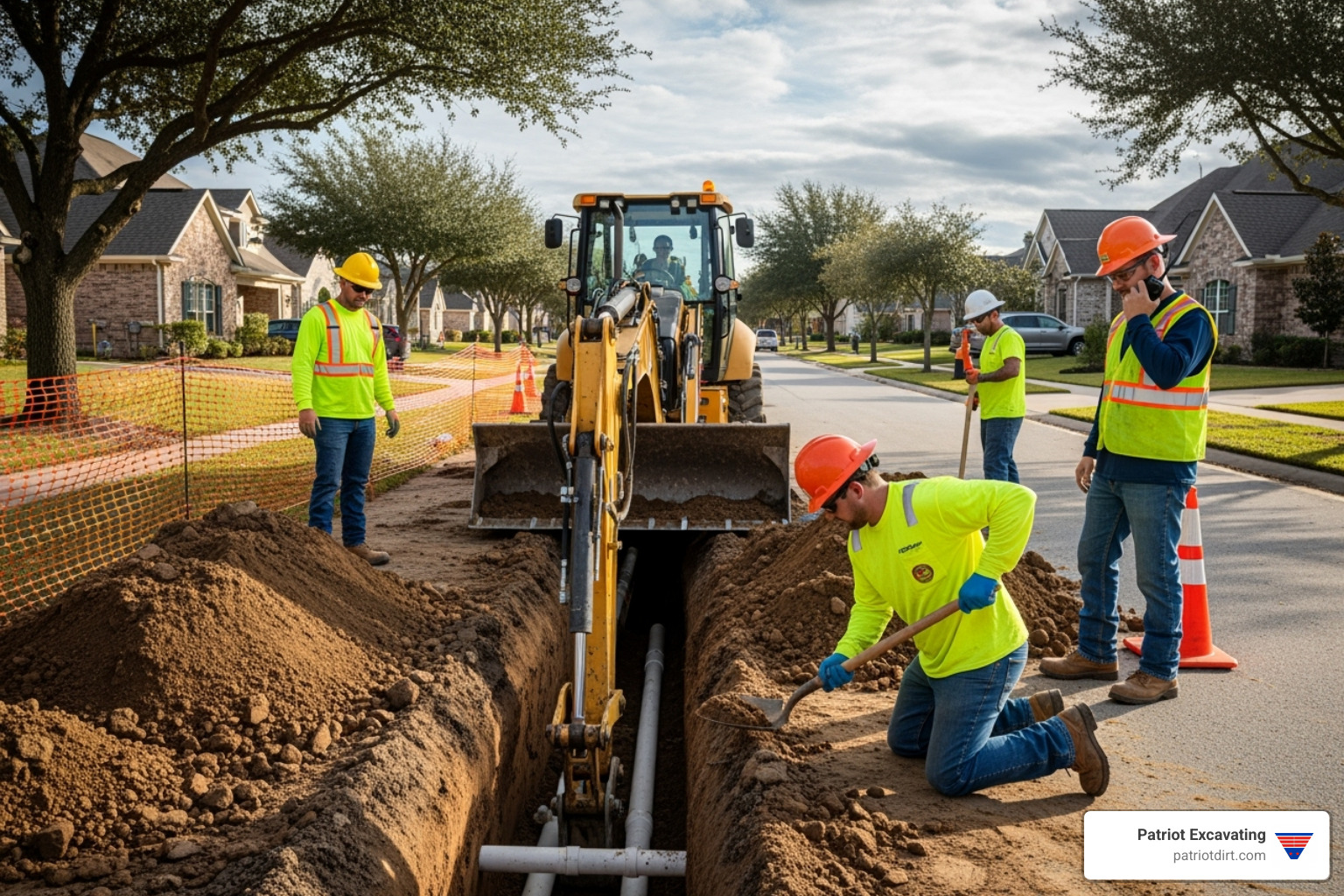 professional excavation team - Fishers sewer line repair