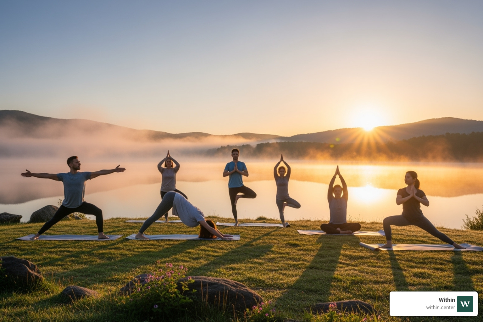 yoga class overlooking a lake - wellness retreat Texas yoga class overlooking a lake - wellness retreat Texas