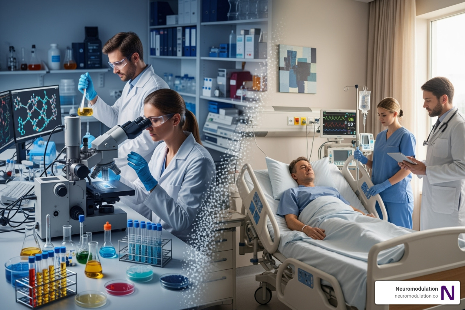 depicting the journey of a nanomedicine from a research lab to a patient - nanotechnology for targeted drug delivery