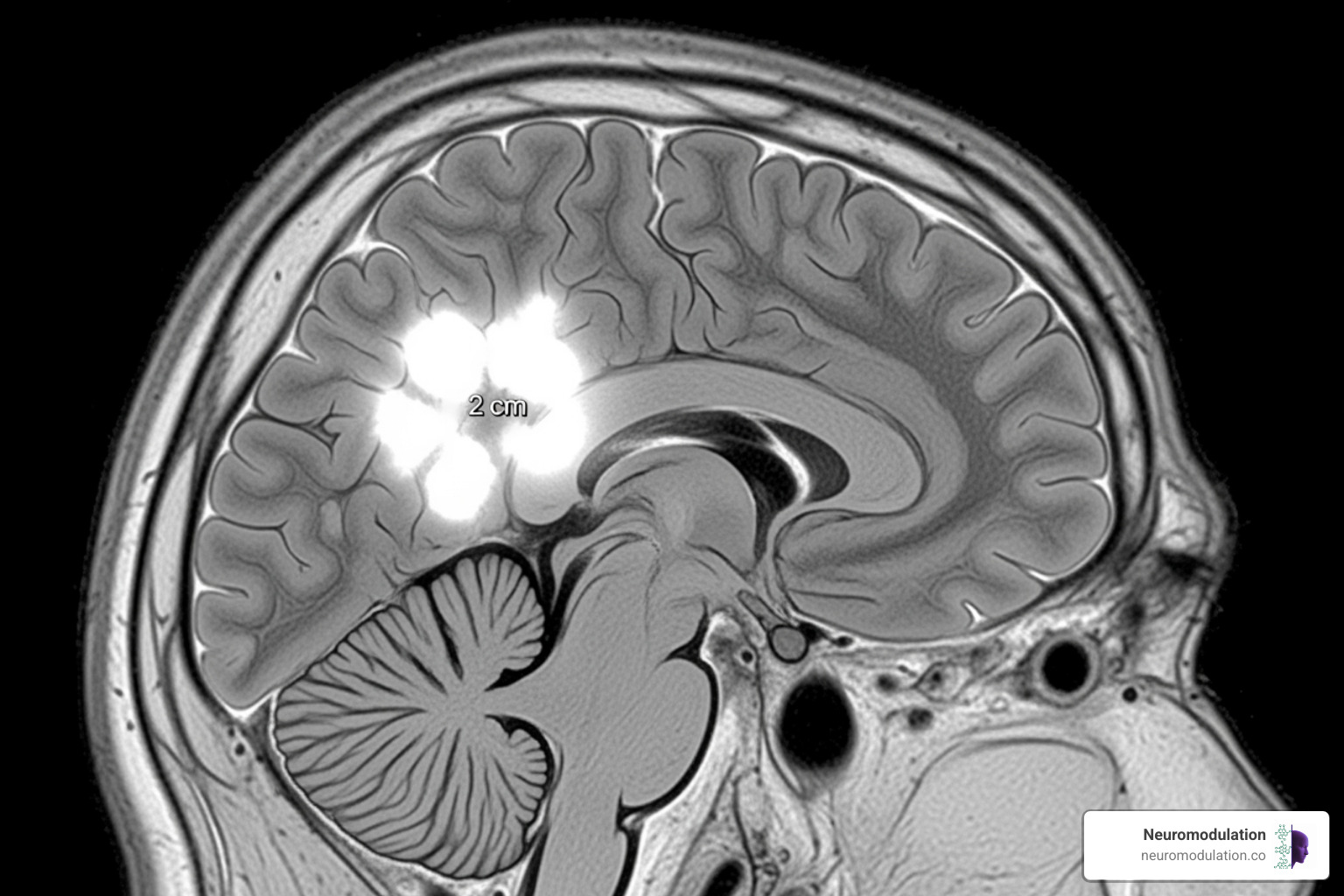 MRI scan showing a brain tumor highlighted by nanoparticle contrast agents - brain specific drug delivery system