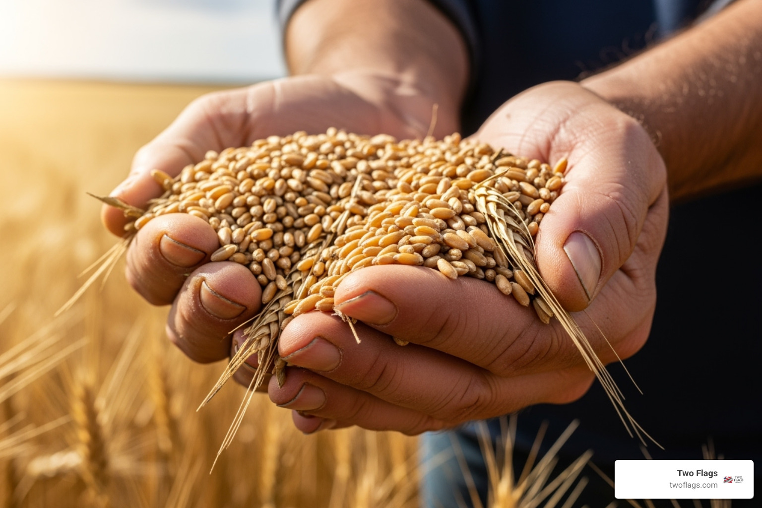 organic wheat grains in a farmer's hands - What is neutral spirit?