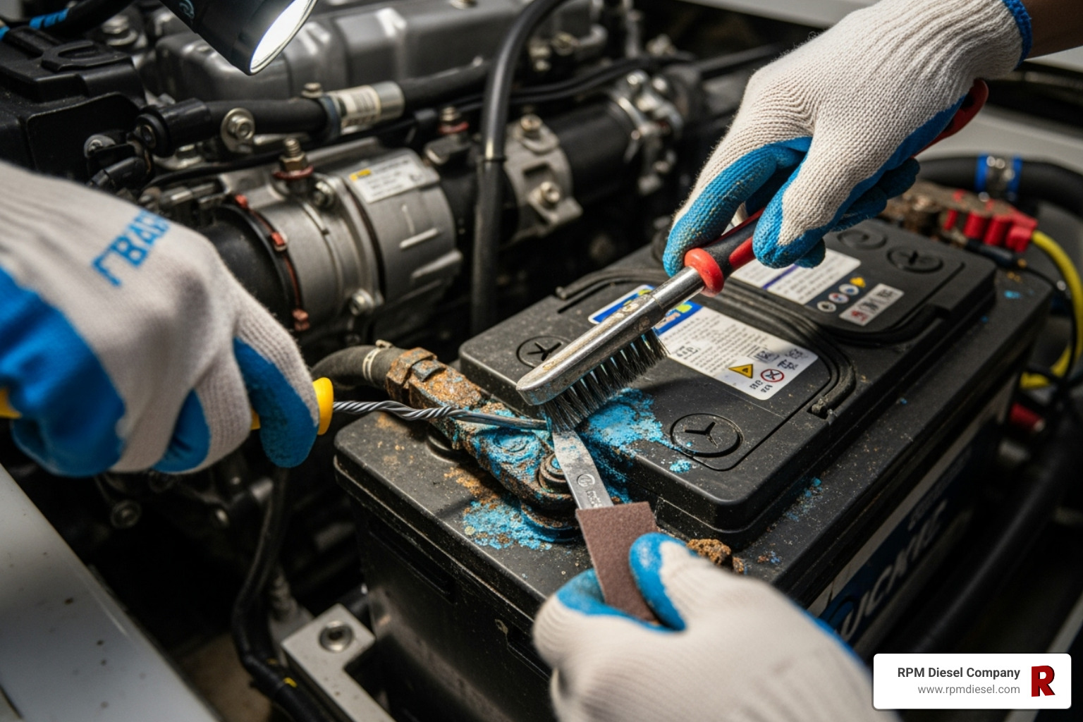 cleaning marine generator battery terminals - Diesel generator maintenance tips